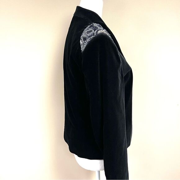 Vintage Sassoon velvet jacket with sequins. Size 8 - Picture 4 of 11